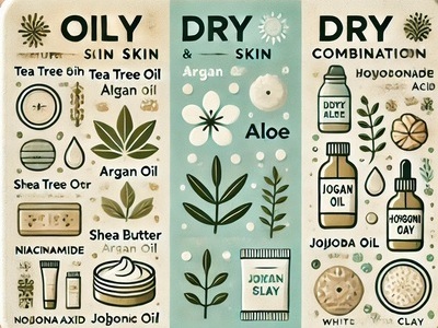 Składniki kosmetyków naturalnych i wegańskich a skóra tłusta, sucha i mieszana - co jest szczególnie polecane przy Twoim rodzaju cery i dlaczego?